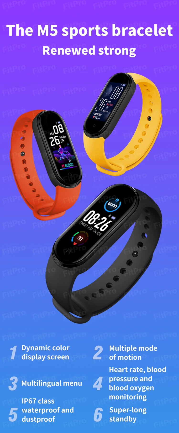 Xiaomi-bracelet connecté mi band 5, 2021, montre connectée, moniteur d'activité physique, nouveauté 2020