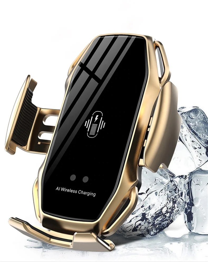 

Unique Design Car Wireless Magnetic Charger Wireless Phone Charger Car Holder Wireless Car Charger For All SmartPhone, Gold/blue/black/red