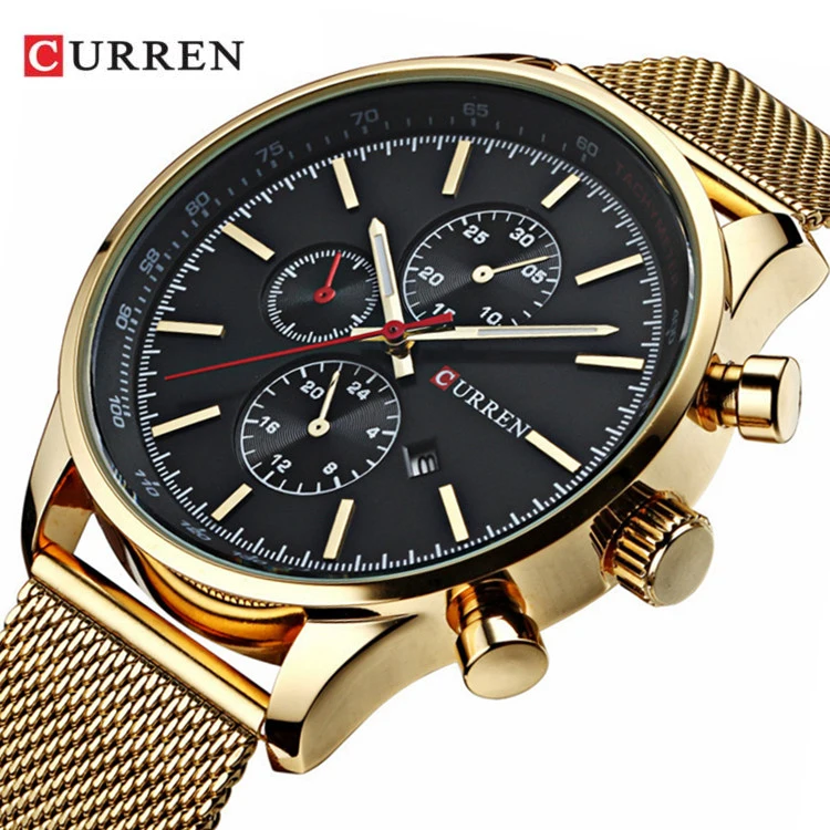 

CURREN 8227 Men's Quartz Watches Fashion Casual Full Steel Sports Watches Men Business relojes Quartz watch Relogio Masculino