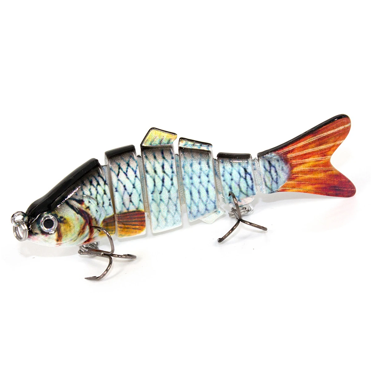 

Swimbait 100mm 19.5g Segment Jointed Fish Lure All Water Layers Slow Sinking For Freshwater Saltwater Joint Lure