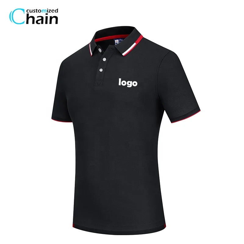 

High-end silk fiber polo shirt custom embroidery company logo design polo t-shirt men's shirts, 8 colors