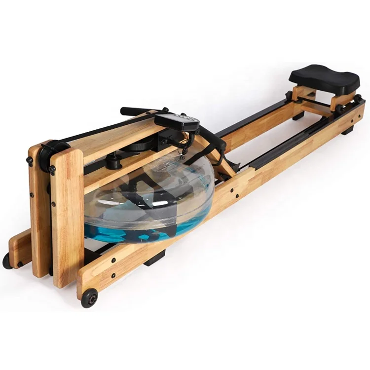 

Promotional Foldable Gym Equipment Water Rower Machine for Home and Club Unisex Beige Bluetooth Function, LCD Monitor 150kg 40kg