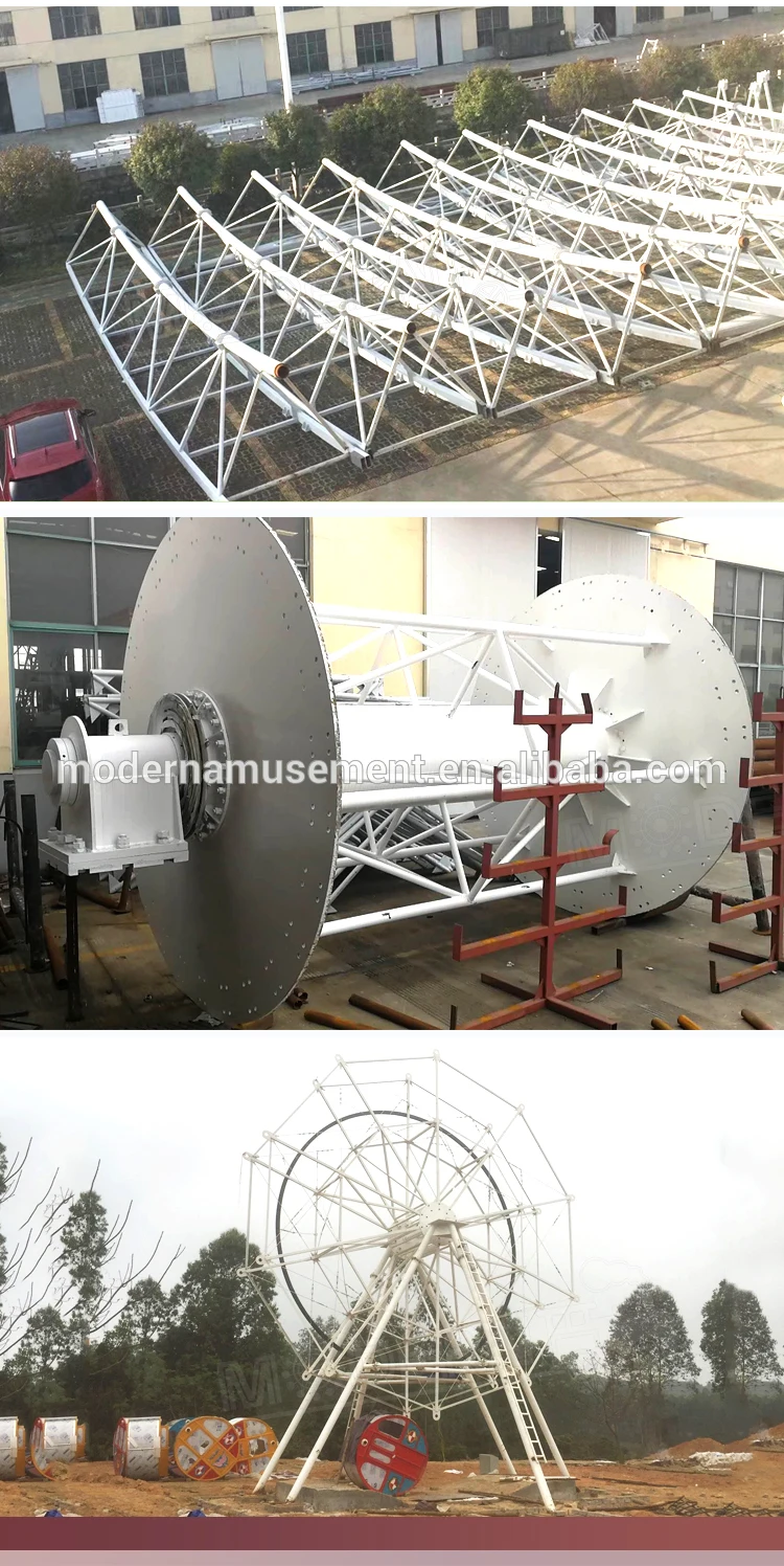 China amusement park fun ride mobile fiberglass cabin ferris wheel