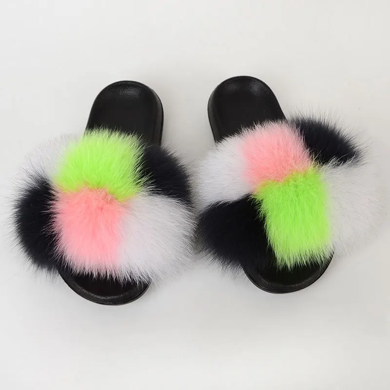 

fox fur for slippers fox fur slippers fox fur ball slippers, Customized color