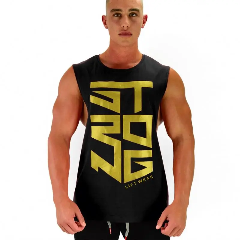 

Wholesale China custom printing t shirt sleeveless gym tank top for men
