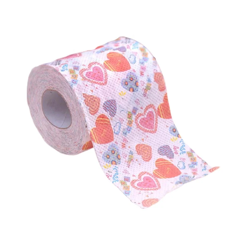 

Made in china soft cheap price customized pulp toilet printed roll tissue paper Christmas, White