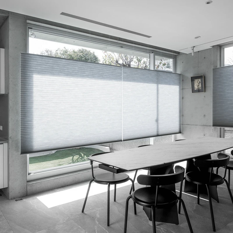 

New design 1 MOQ top down bottom up plisse honeycomb pleated blinds