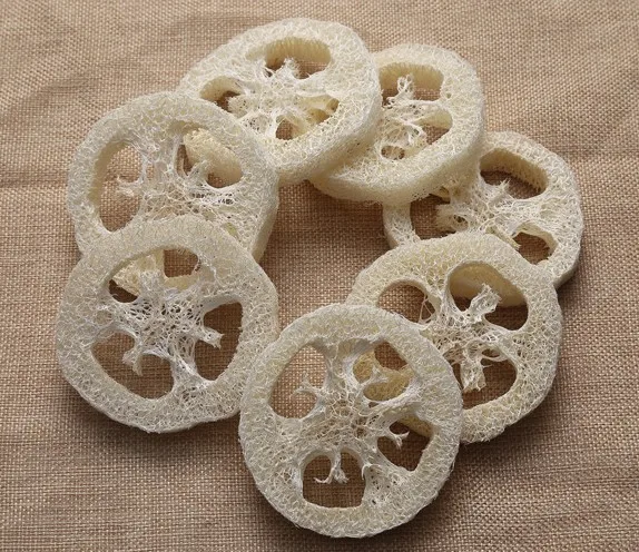 

Loofah Sponge Exfoliating Loofah Pads, Luffa Soap holder Mold saver, Natural color