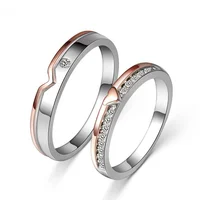 

2020 New design finger 925 sterling silver finger ring 925 couple rings for proposal ring