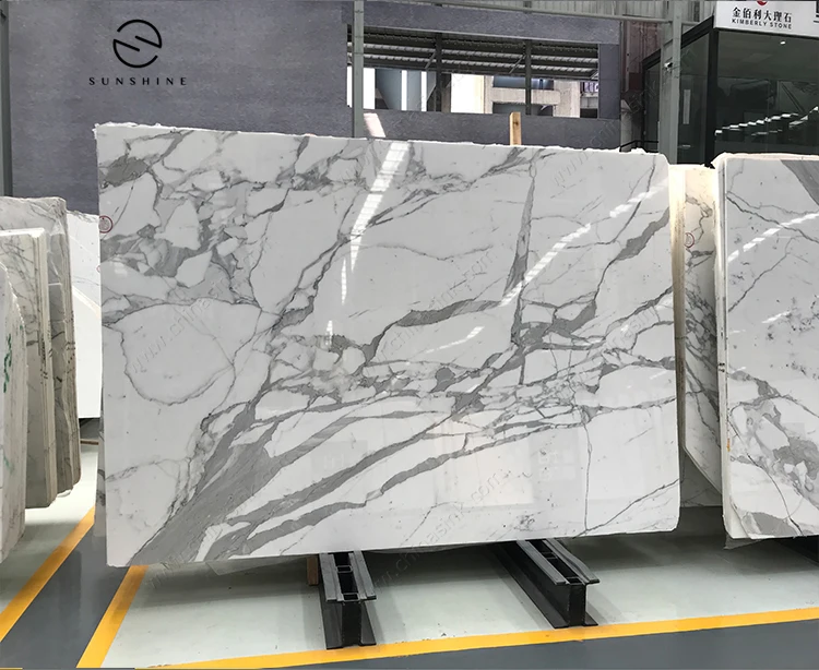Good Quality Italy Bianco Callacatte White Marble Slabs for Project