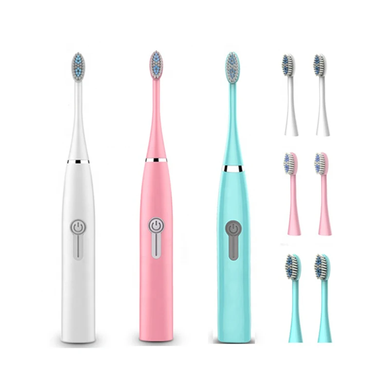 

Sonic conventional rechargeable waterproof soft bristles brush children's automatic electric toothbrush, Blue/white/pink