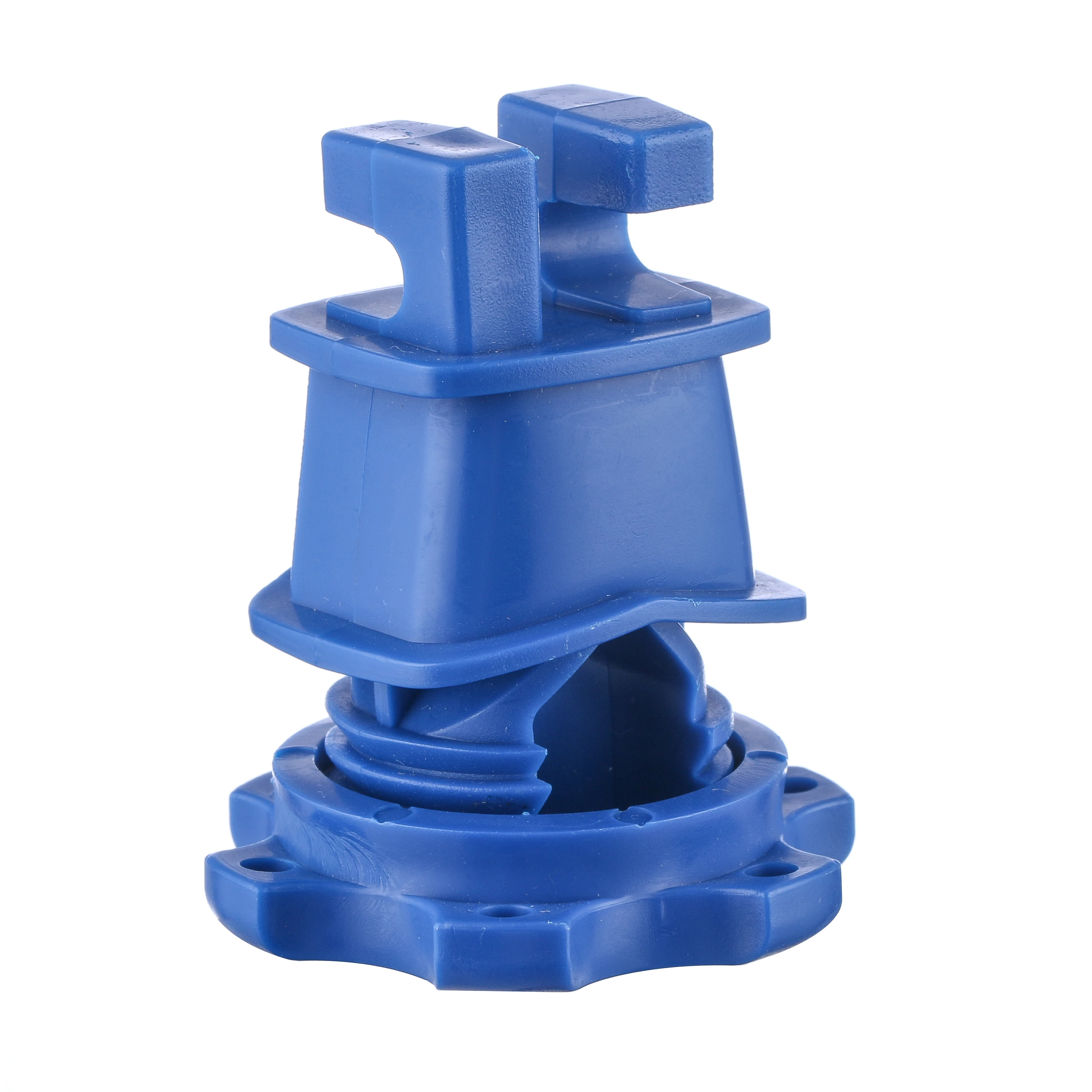 

electric fence screw-on insulator for farm fence, Blue