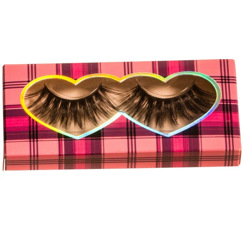 

Wholesale Natural long Mink Lashes 3D Mink Eyelashes customize Packaging Box soft False Eyelashes