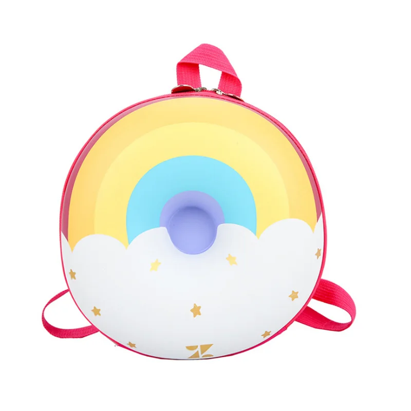 

Eco-friendly Wholesale Waterproof Rainbow Kids Bags Cute PVC Children Backpack Doughnut School Bags Backpack, Rainbow, doughnut