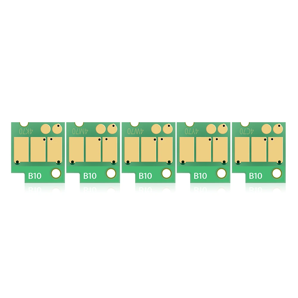 OCBESETJET 5 Colors/set GTX One Time Ink Cartridge Chip for Brother GTX-422 GTX-423 GTX-425 GTXPro Series  Printer
