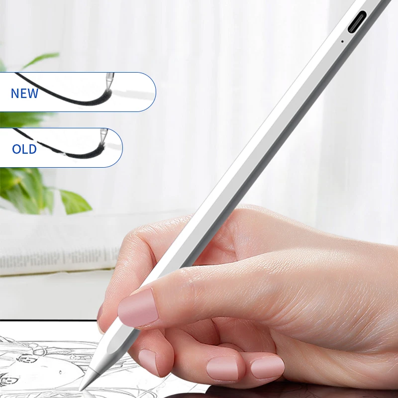 

Stylus Pen Compatible with Apple Ipad Palm Rejection Tilt Magnetic Active Pen for iPad Pencil Air Pro, White