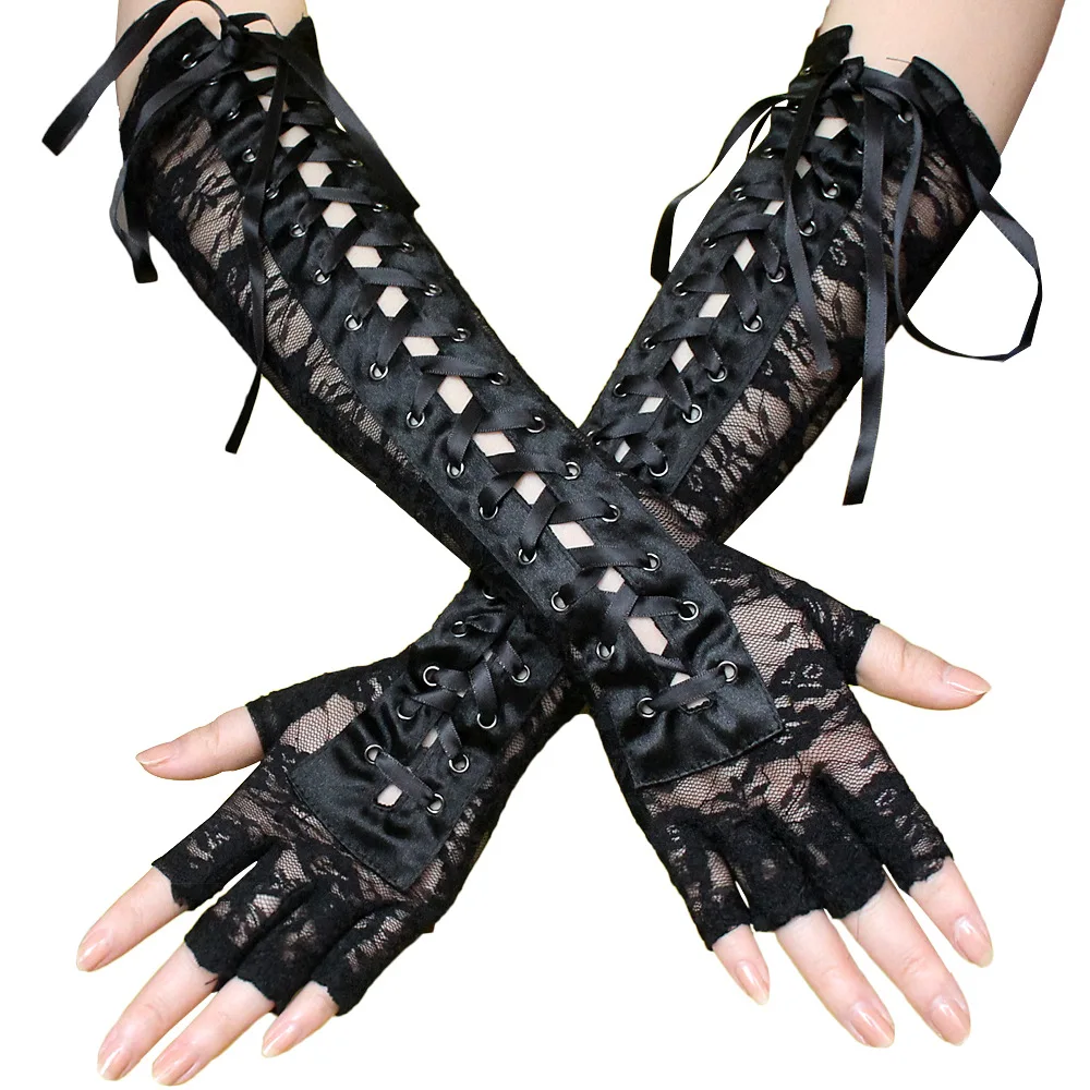 

Fashion Ice Silk Lace Driving Of Thin Touch Screen Lady Daily Necessities