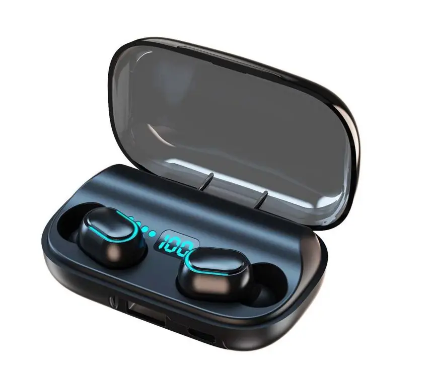 

New Arrivals Wireless Earbuds BT5.0 Headset TWS Mini Sport T11 1800 mah Earphones With Digital HD Display