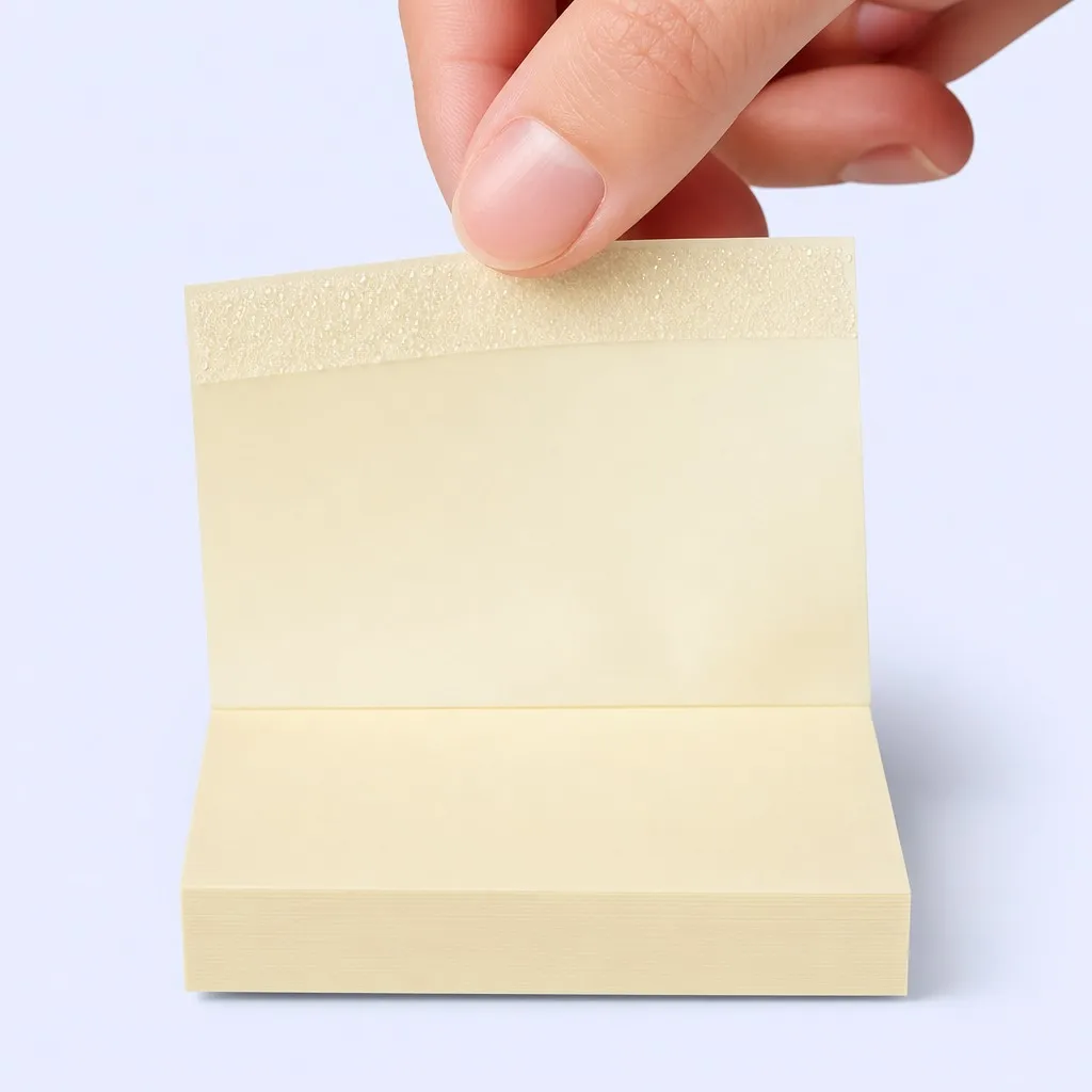 Macro Clean Adhesive Strip Peeling Without Residue