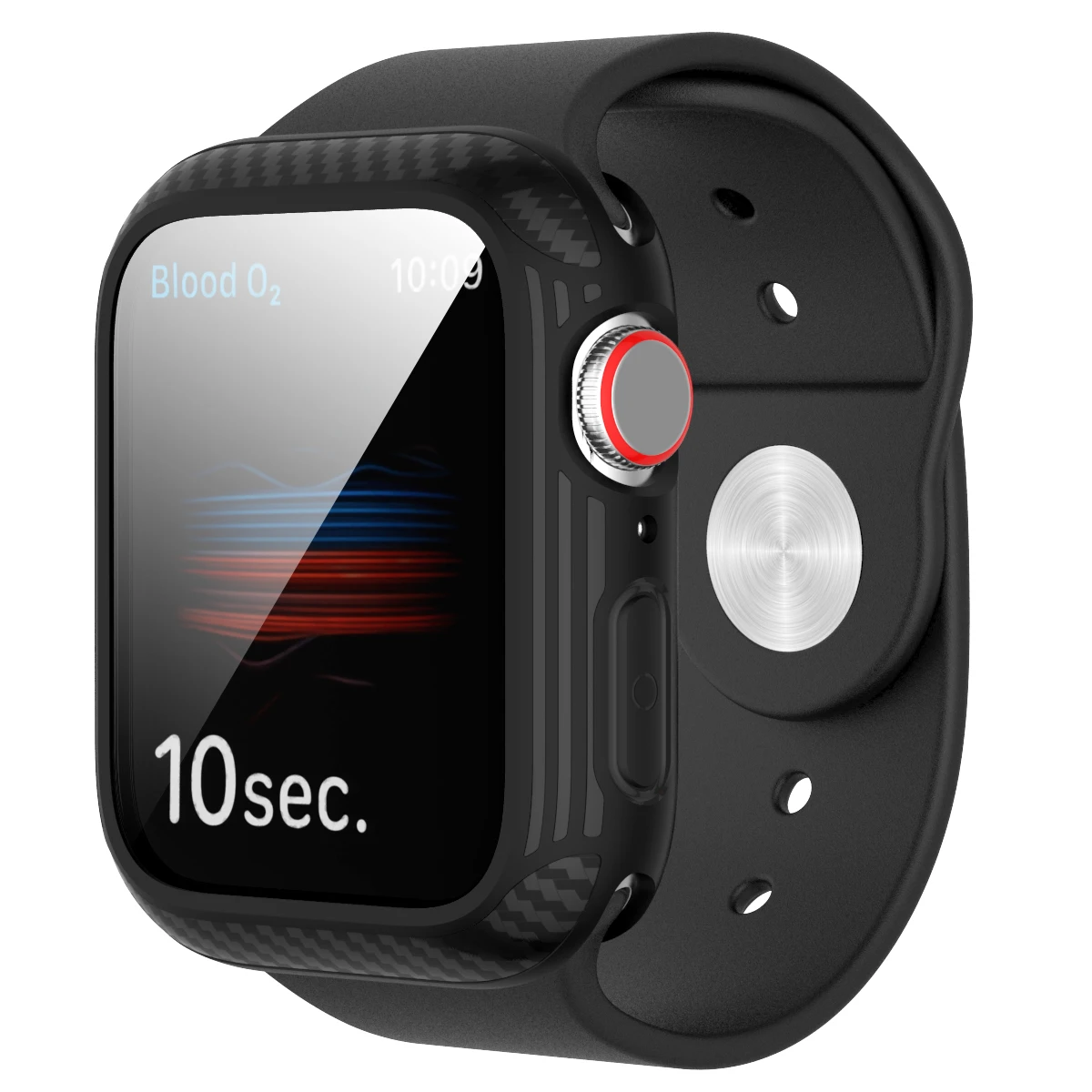 

Compatible for Apple Watch 44mm Series 6/5/4/SE with Tempered Glass Screen Protector,Full Hard Protective Cover for iWatch, Optional