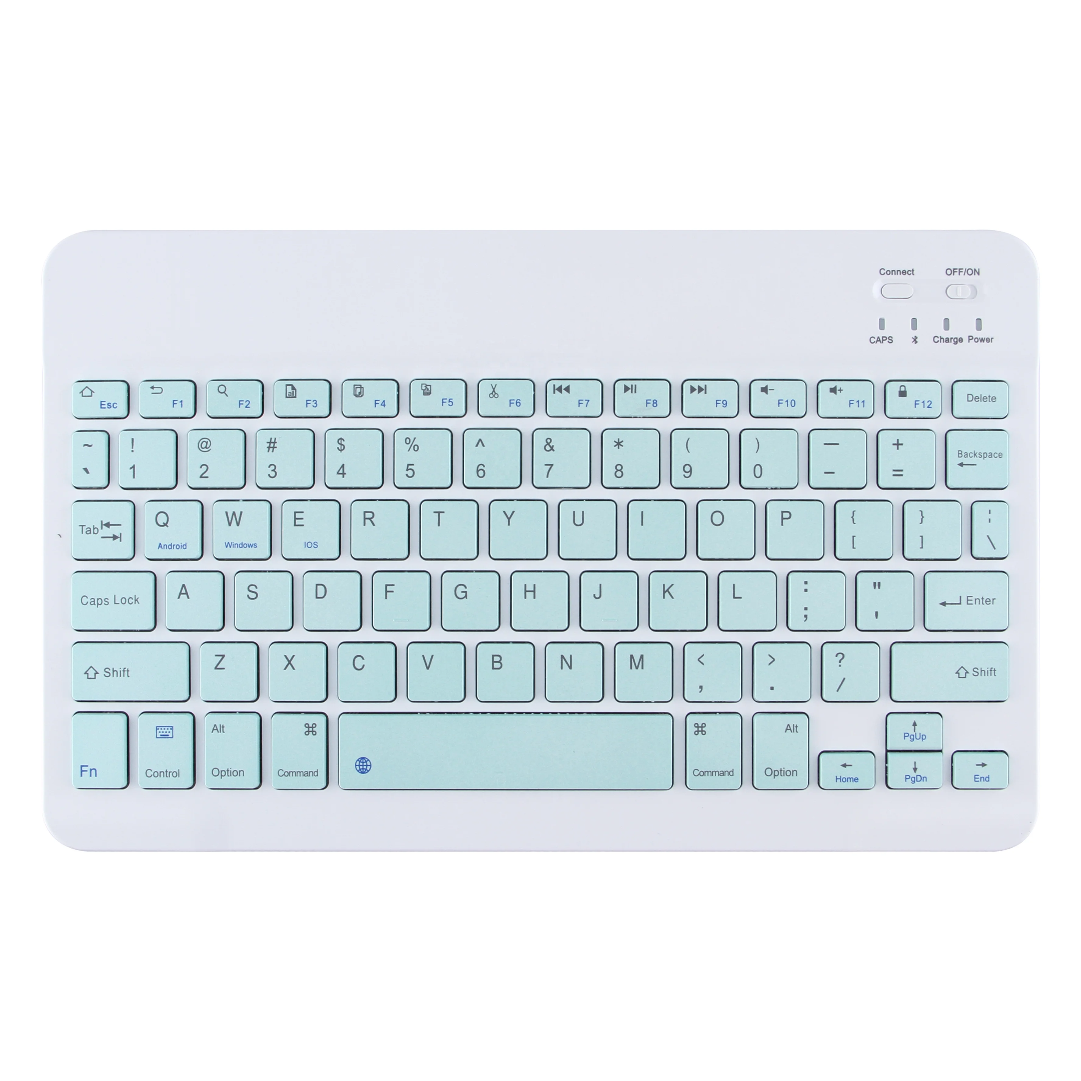 

super Slim rechargeable mini Bluetooth keyboard BT Wireless Keyboard for apple Imac ipad pro, More colors