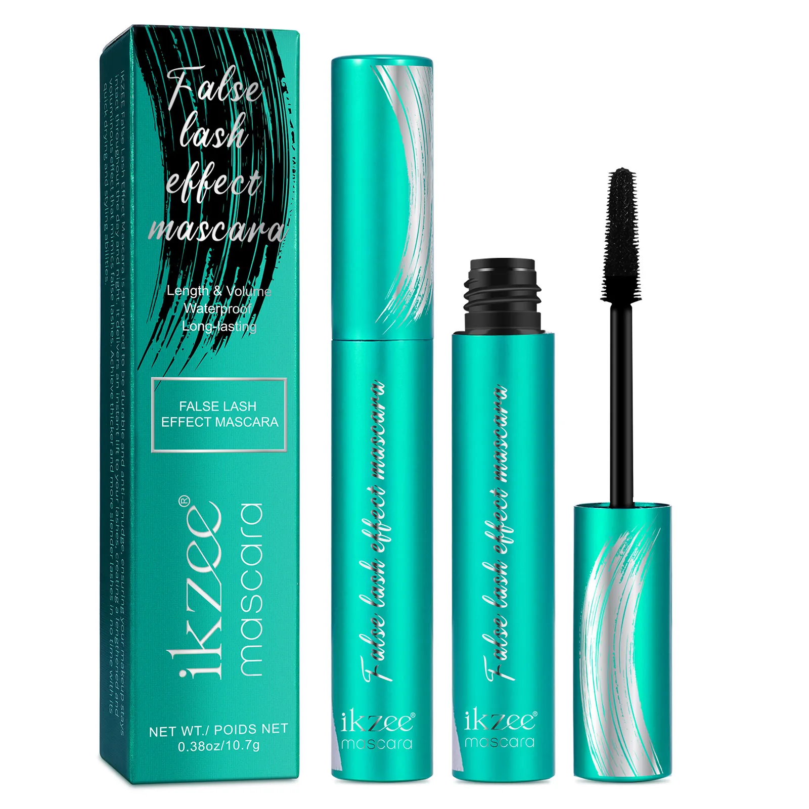 

Ikzee Private Label Waterproof False Lash Effect Mascara Natural Curling Long Lasting Makeup Volumizing Eyelash Mascara