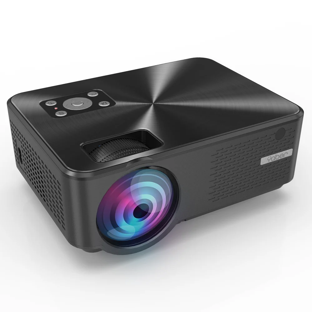 

Yaber Y60 Metal Projectors Support 1080P Native 1280*720P 6000Lumens 6000:1 100000hours Life Span LED Home Cinema HD Projector