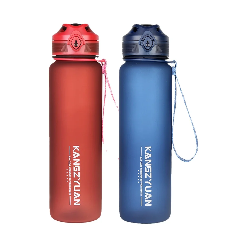 

Frosted plastic water cup outdoor bicycle riding kettle sports fitness space Cup mountaineering water bottle, Blue, green, pink, gray