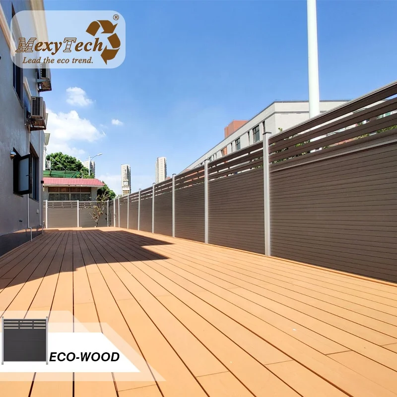 

Aluminum garden modern pool wood composite fence