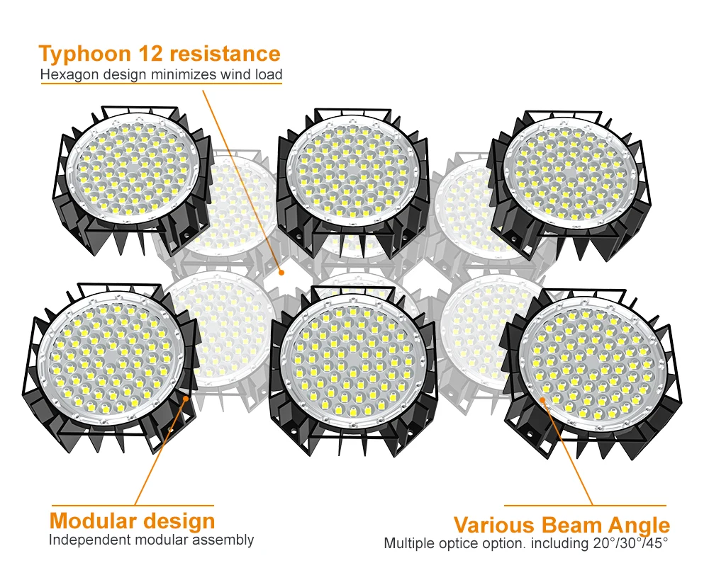 
51200 lumen Hot selling outdoor 300w led flood light Modular 