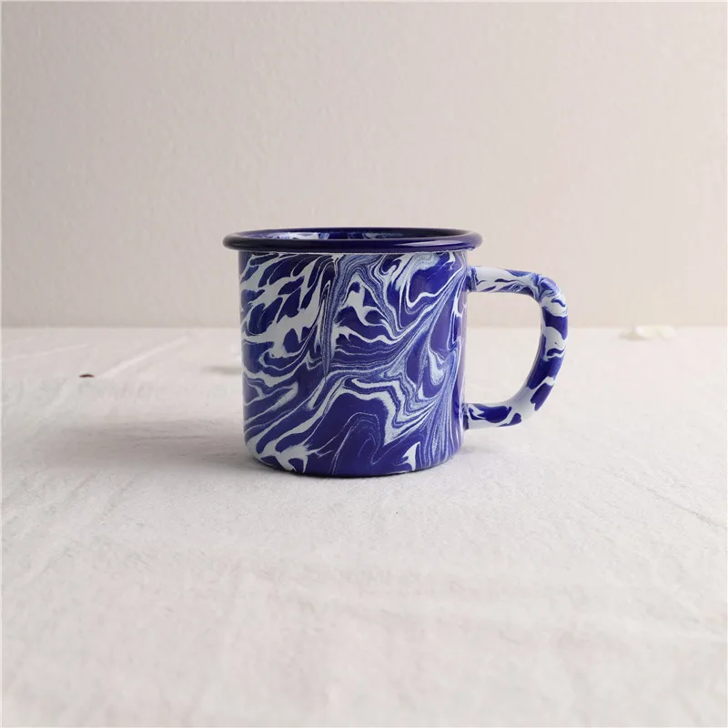 

Mikenda customize logo enamel mug sublimation top quality material, Customized color acceptable
