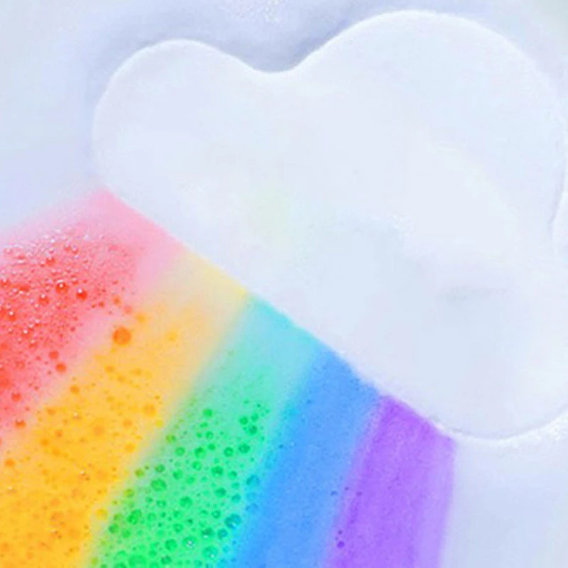 

All Natural Body Care Relaxing Moisturizing Organic Christmas Gift Rich Bubble Organic Fizzy Colorful Rainbow Cloud Bath Bombs