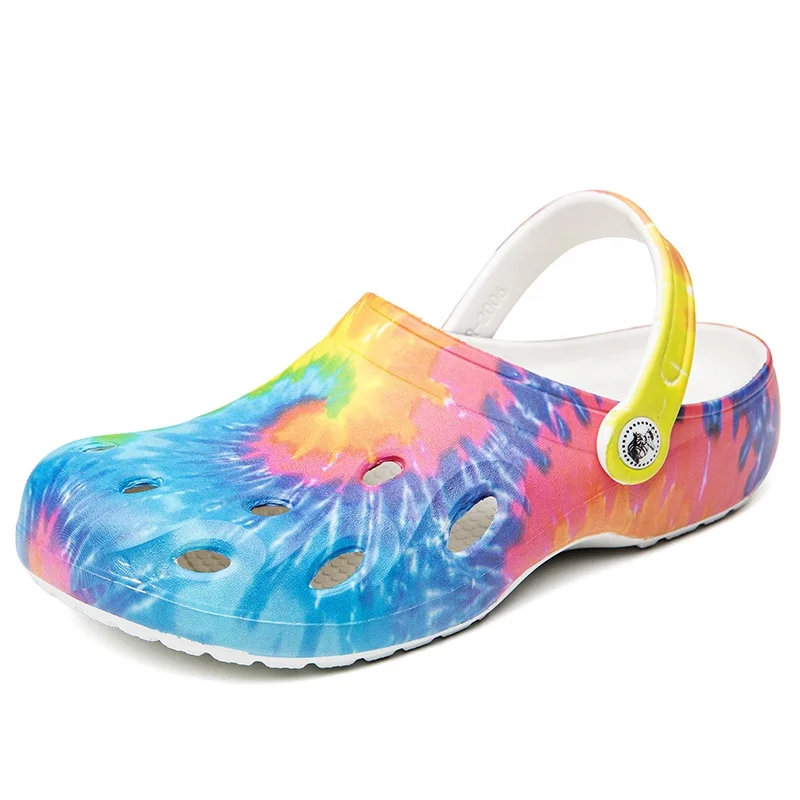 

Design Sandals Croc Homme Tie Dye Garden Colorful Kids Clogs Shoe EVA Clog Platform Clogs For Women Croc Shoes Slipper