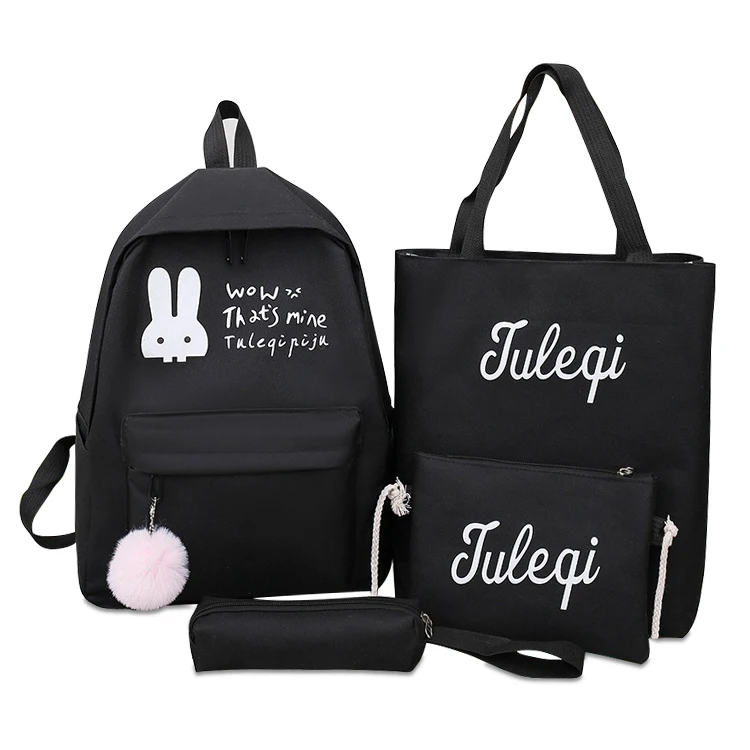 

2021 Hot Sale Rabbit Cartoon Printing High Quality Children School Cute Backpack For Girls, 4 colors