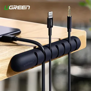 Ugreen Cable Organizer Silicone USB Cable Winder Flexible Cable Management Clips Holder For Mouse Headphone Earphone