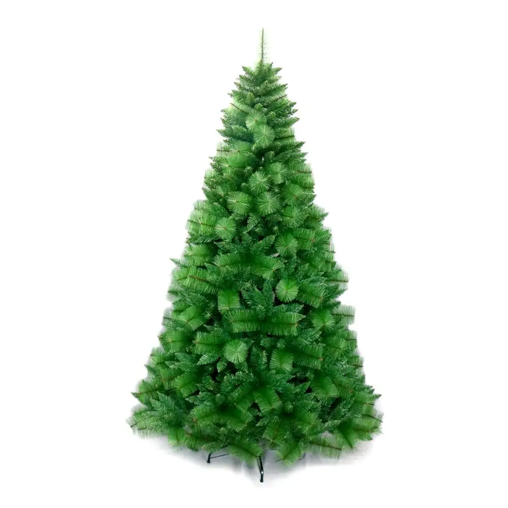 
6ft 7ft 8ft Green Red White Blue PVC PE PET Artificial Metal Frame Christmas Trees 