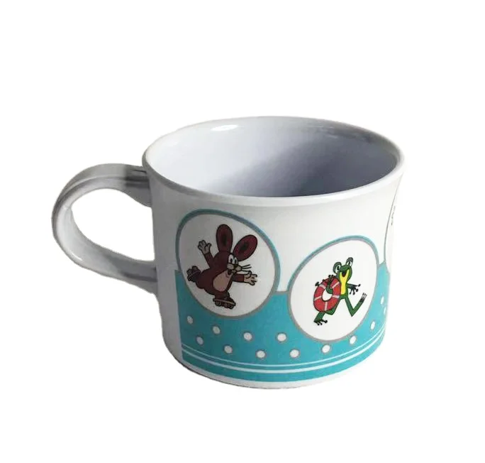 

unbreakable two handles melamine kids mugs cups, Customized colors acceptable