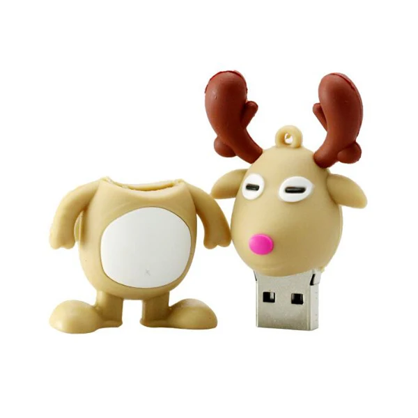 

Holiday Gift Deer Shape 2.0 Usb Memory Drives Pendrive 2GB 4GB