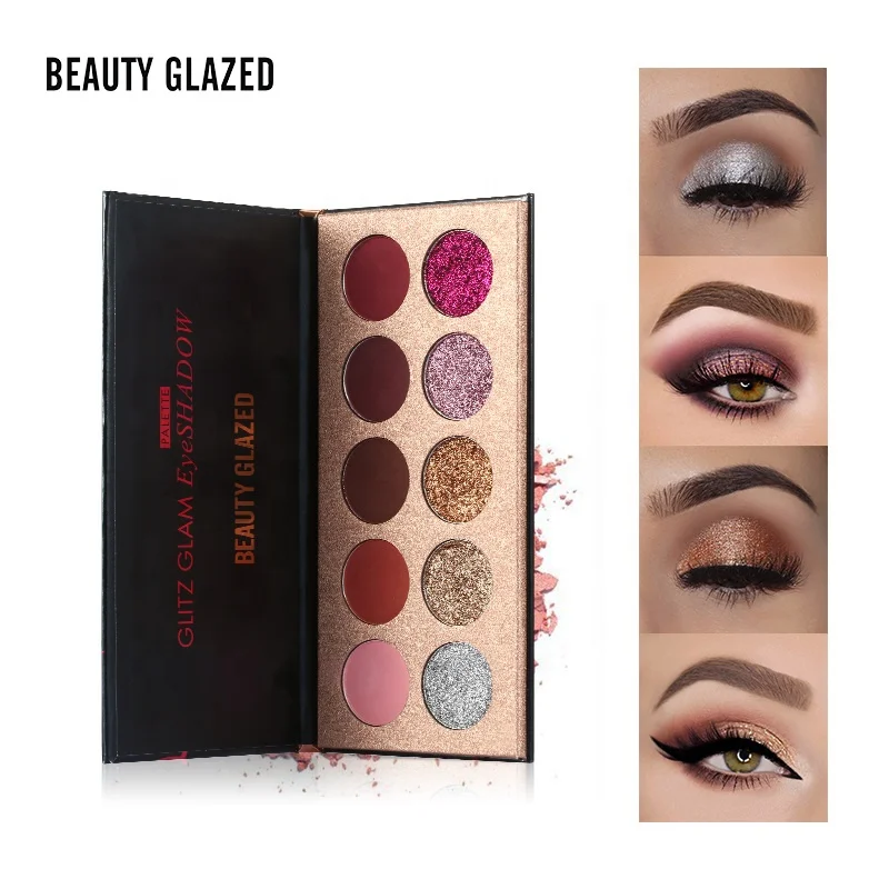 

YANMEI Custom Logo 10 Colors Makeup palette Private Label Long-Lasting Smoky Eyeshadow Palette, Multi-colors