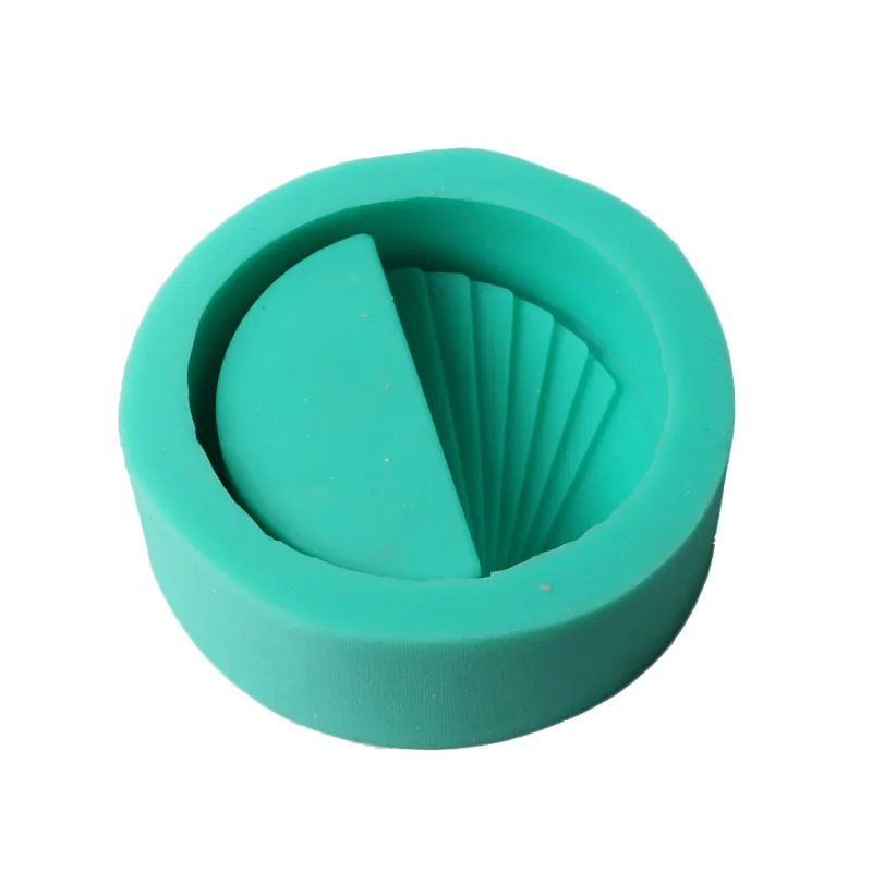 

Silicone molds for concrete cement pots DIY round planter pot mold garden molds, Green