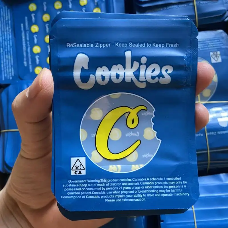 Amazon Hot Sale Blue Cookies Mylar Packaging California Sf 8th 3.5g