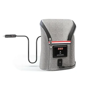 Image of New Design Portable Polyester Deluxe Double Baby Car Bottle Warmer Baby Feeding Milk Bottles Warmer