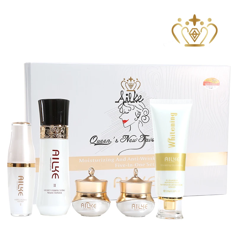 

AILKE Whitening serum 5 In 1 set beauty cosmetics for African cream facial face cream skin lightening