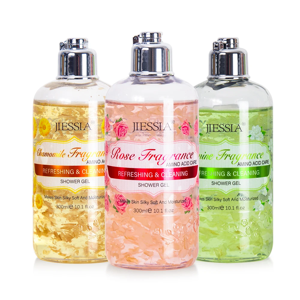 

In stock hot selling women lightening body wash organic flower oem bath set private label whitening shower gel