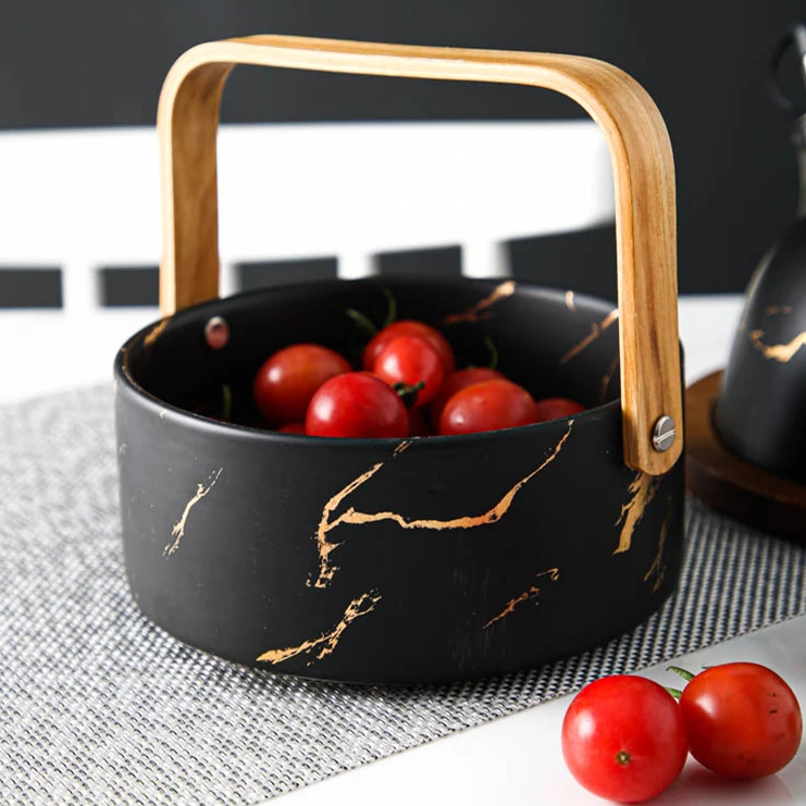 

2020 wholesale custom matte designs logo wedding porcelain dinnerware microwave round black large ceramic bowl with handle