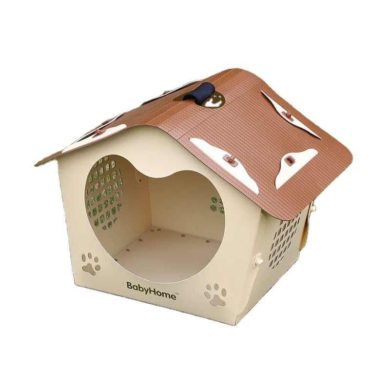 

Easy to install Collapsible With toilet water proof Plastic Large Kennel Pet Outdoor Dog House, Many color