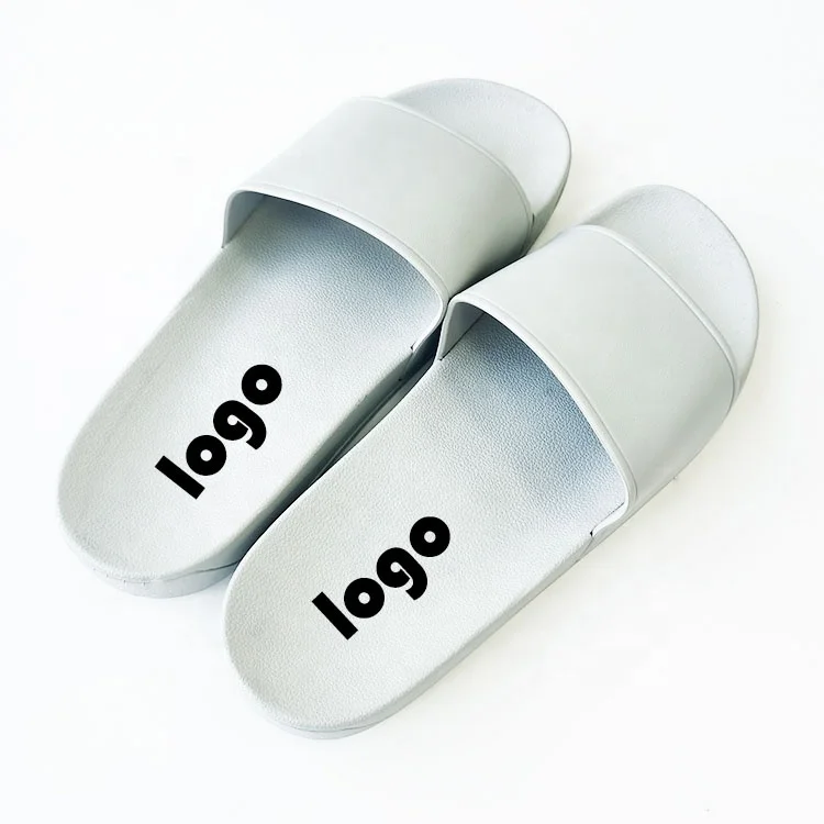 Flat Customize Logo Comfortable Slides Slippers for MenDurable Blank Slide Sandals SlippersHotel Custom Logo Slides Fashion