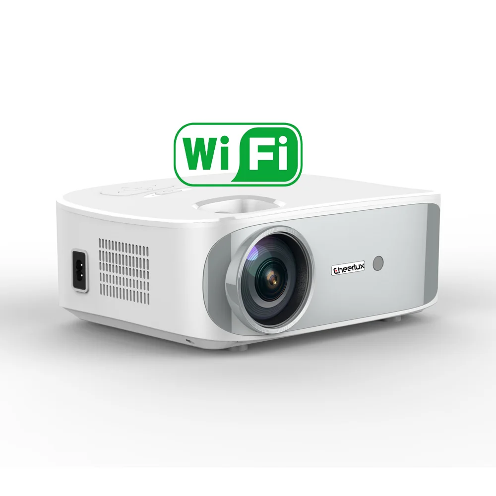 

CHEERLUX C55 Native 1080P WiFi Projector, Full HD Outdoor Movie Projector, Support 4D Keystone Correction, Zoom