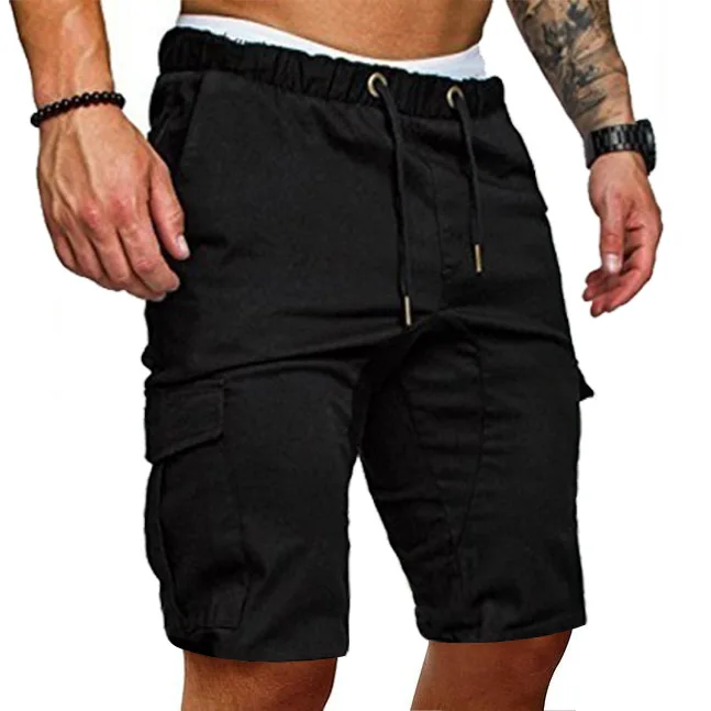 

New Fashion Men Multi-Pockets Cargo Trousers Loose Work Wear Pants Outdoor Cargo Men'S Shorts