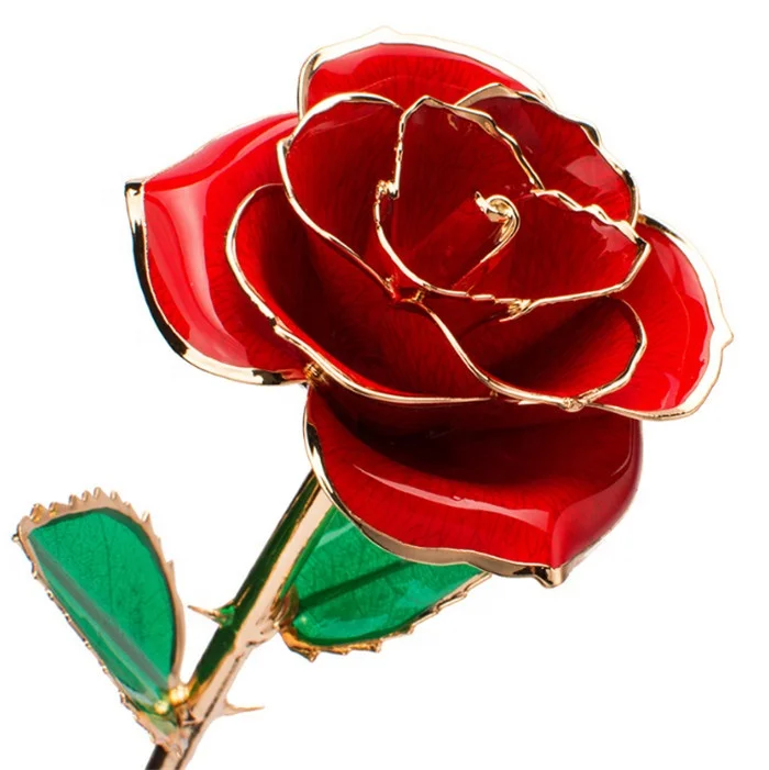 

F-1657 Wholesale China 24k Gold Plated Natural Preserved Rose For Valentine's Day Gift Box